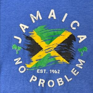 Blue Jamaica Graphic T-Shirt - Large